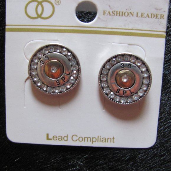 FASHION LEADER Jewelry Fashion Leader Bullet Earrings Brand New